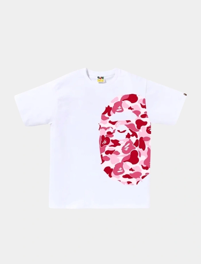 BAPE Pink Camo Side T-shirt - Beyaz