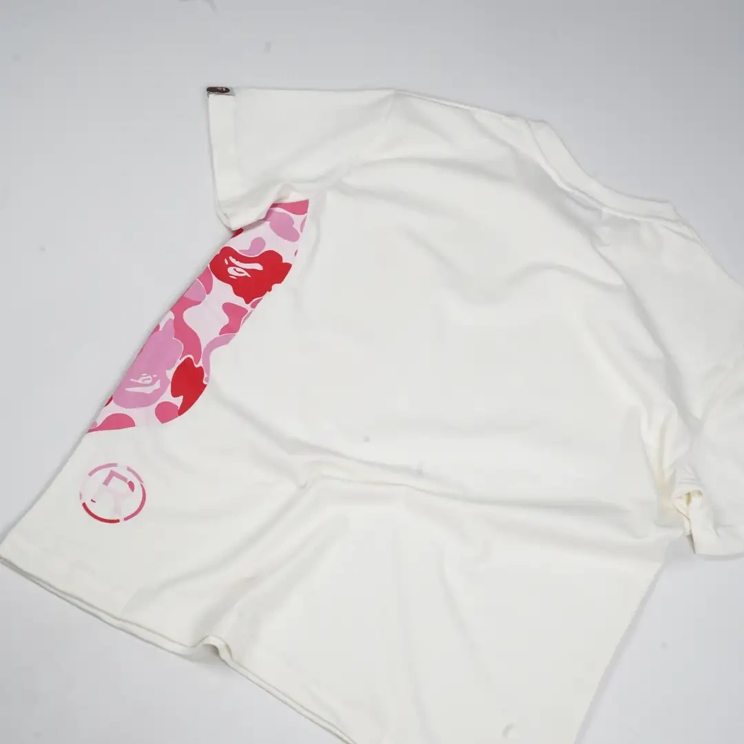 BAPE Pink Camo Side T-shirt - Beyaz