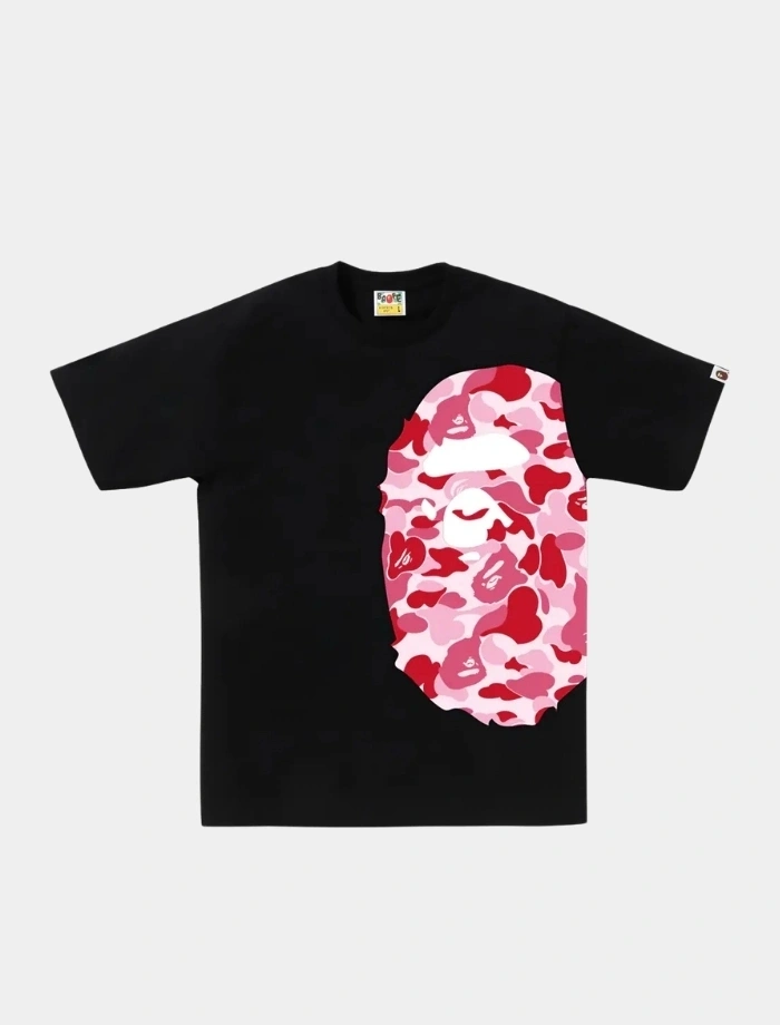BAPE Pink Camo Side T-shirt - Siyah