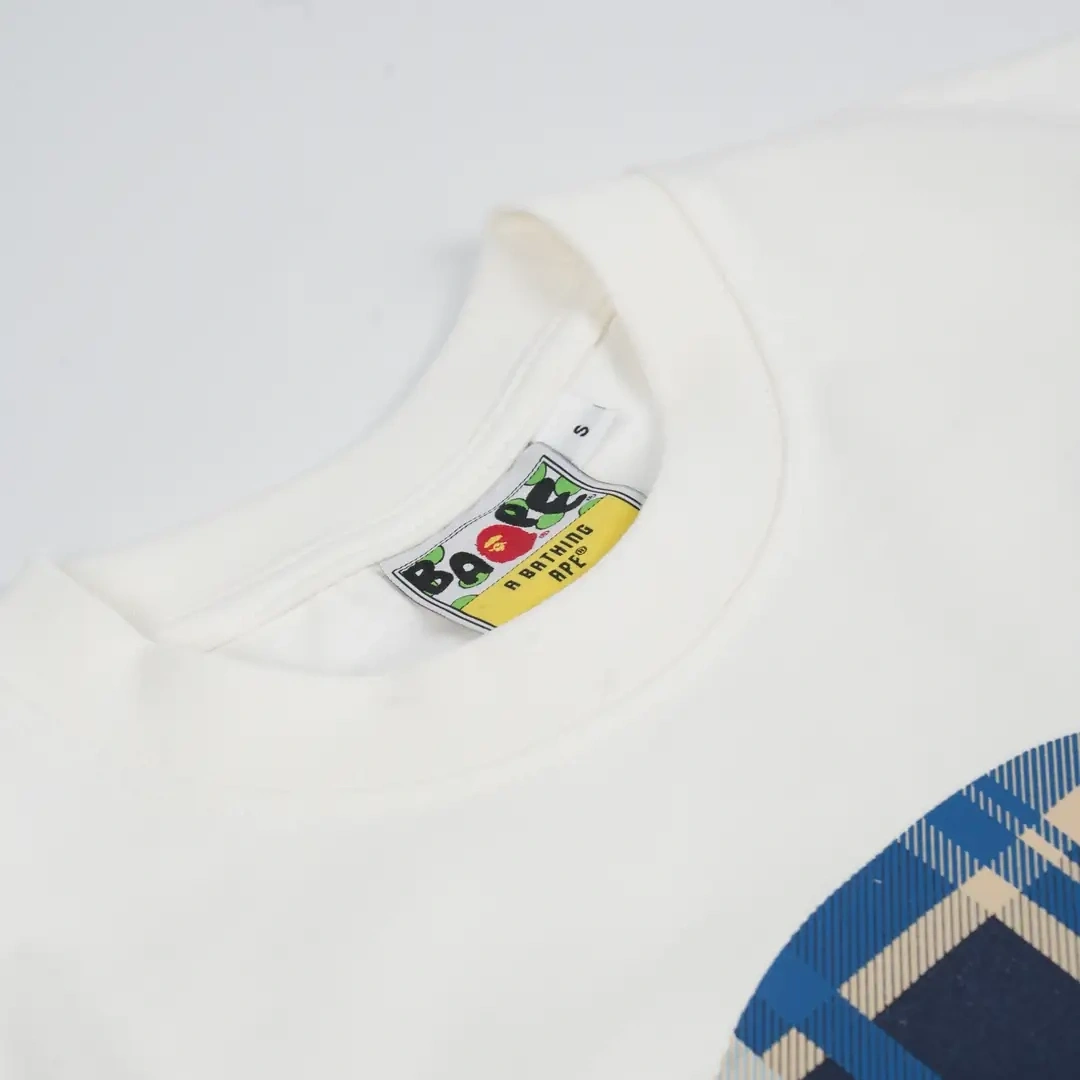 BAPE x Burberry Blue T-shirt - Beyaz