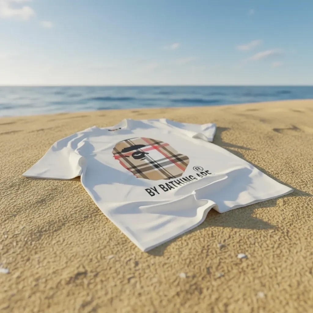 BAPE x Burberry T-shirt - Beyaz