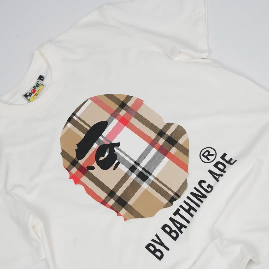 BAPE x Burberry T-shirt - Beyaz