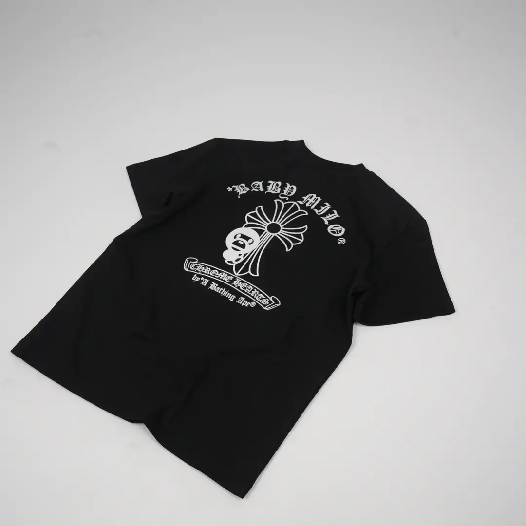 BAPE x Chrome Hearts T-shirt - Siyah