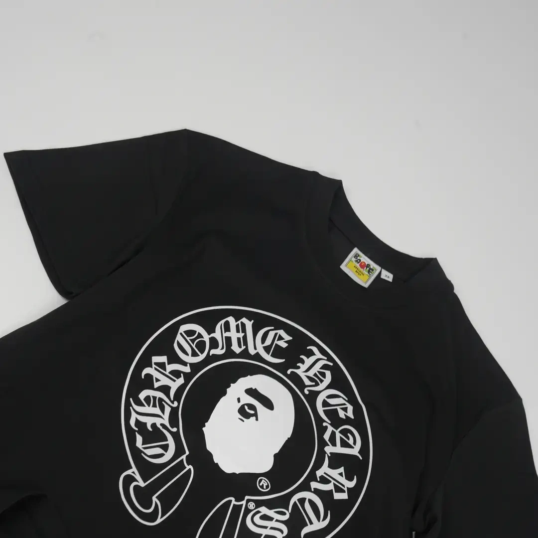 BAPE x Chrome Hearts T-shirt - Siyah