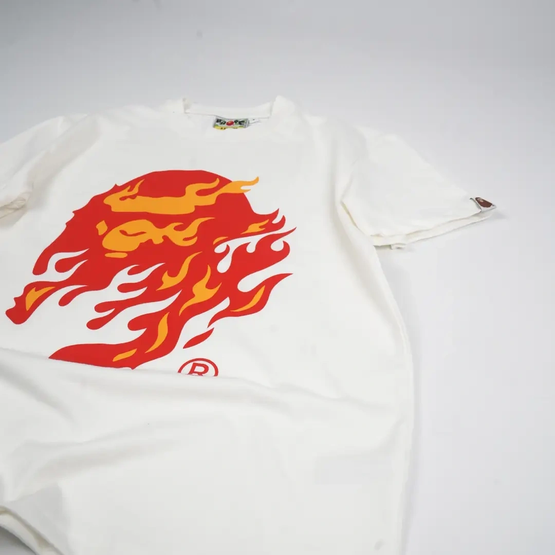 BAPE x Flame Red T-shirt - Beyaz