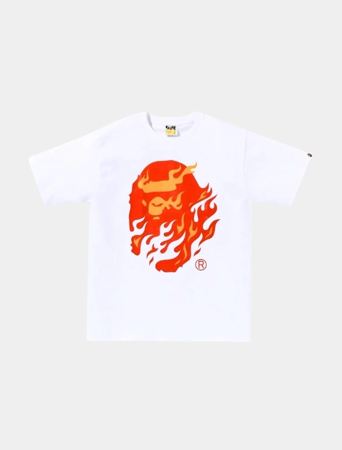 BAPE x Flame Red T-shirt - Beyaz