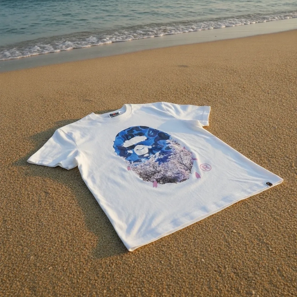BAPE x Sakura T-shirt - Beyaz
