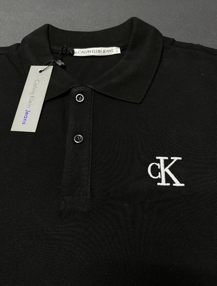 Calvin K. Monologo Polo T-shirt – Siyah