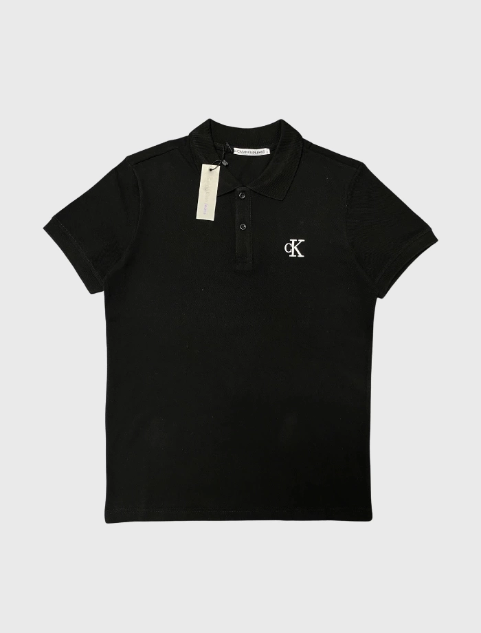 Calvin K. Monologo Polo T-shirt – Siyah