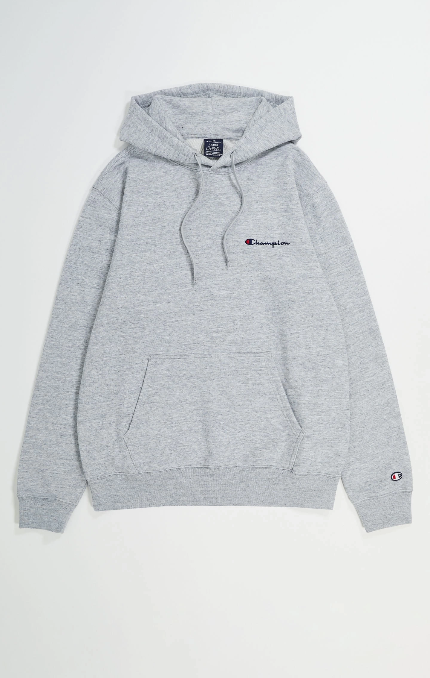 CHMPN Basic Logo Hoodie - Gri