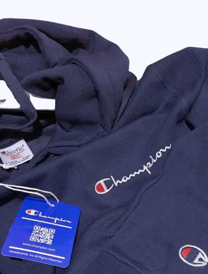 CHMPN Basic Logo Hoodie - Lacivert