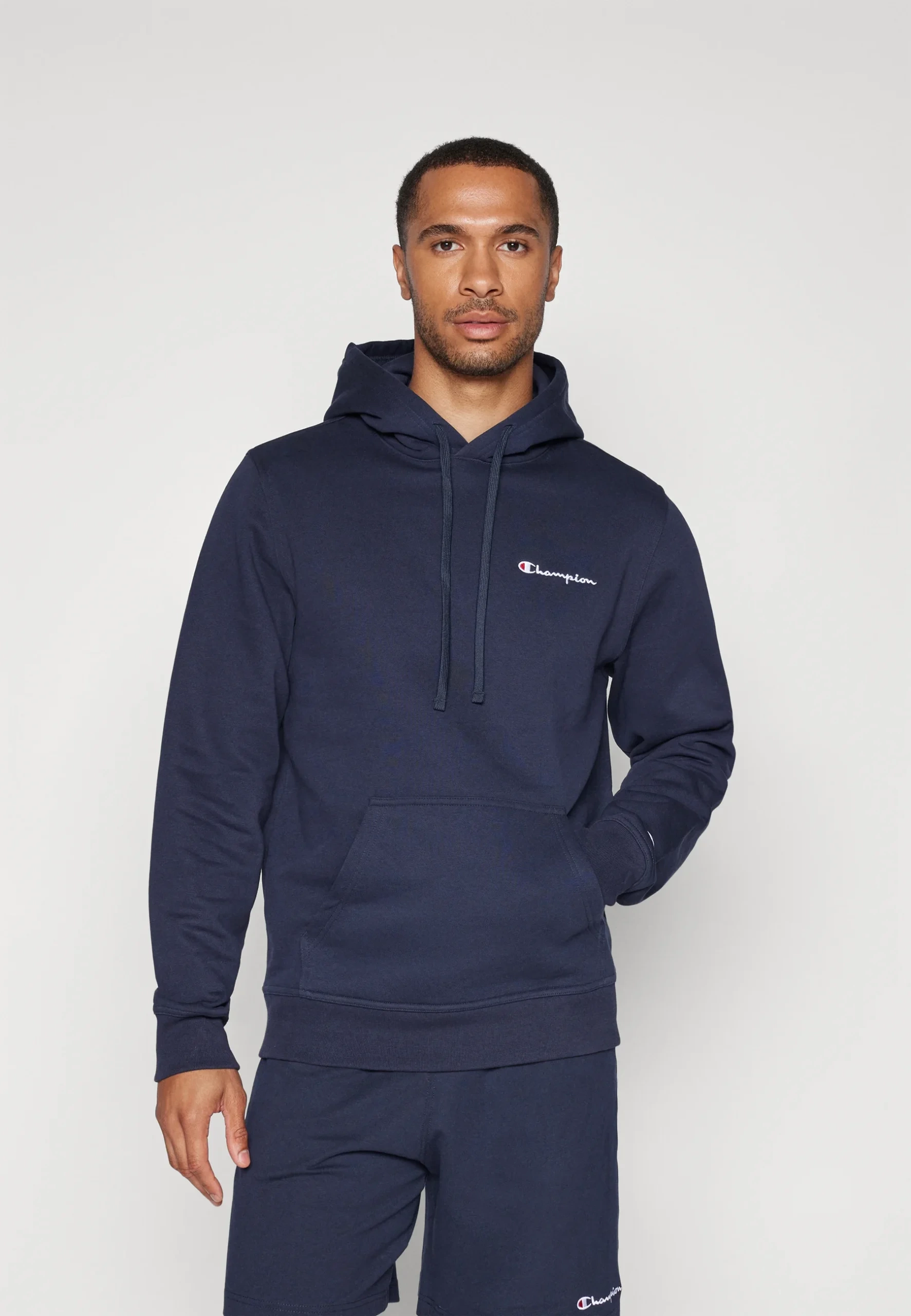 CHMPN Basic Logo Hoodie - Lacivert