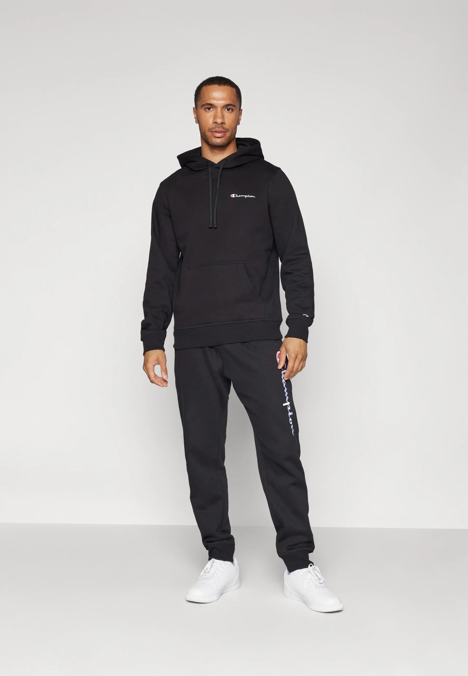 CHMPN Basic Logo Hoodie - Siyah