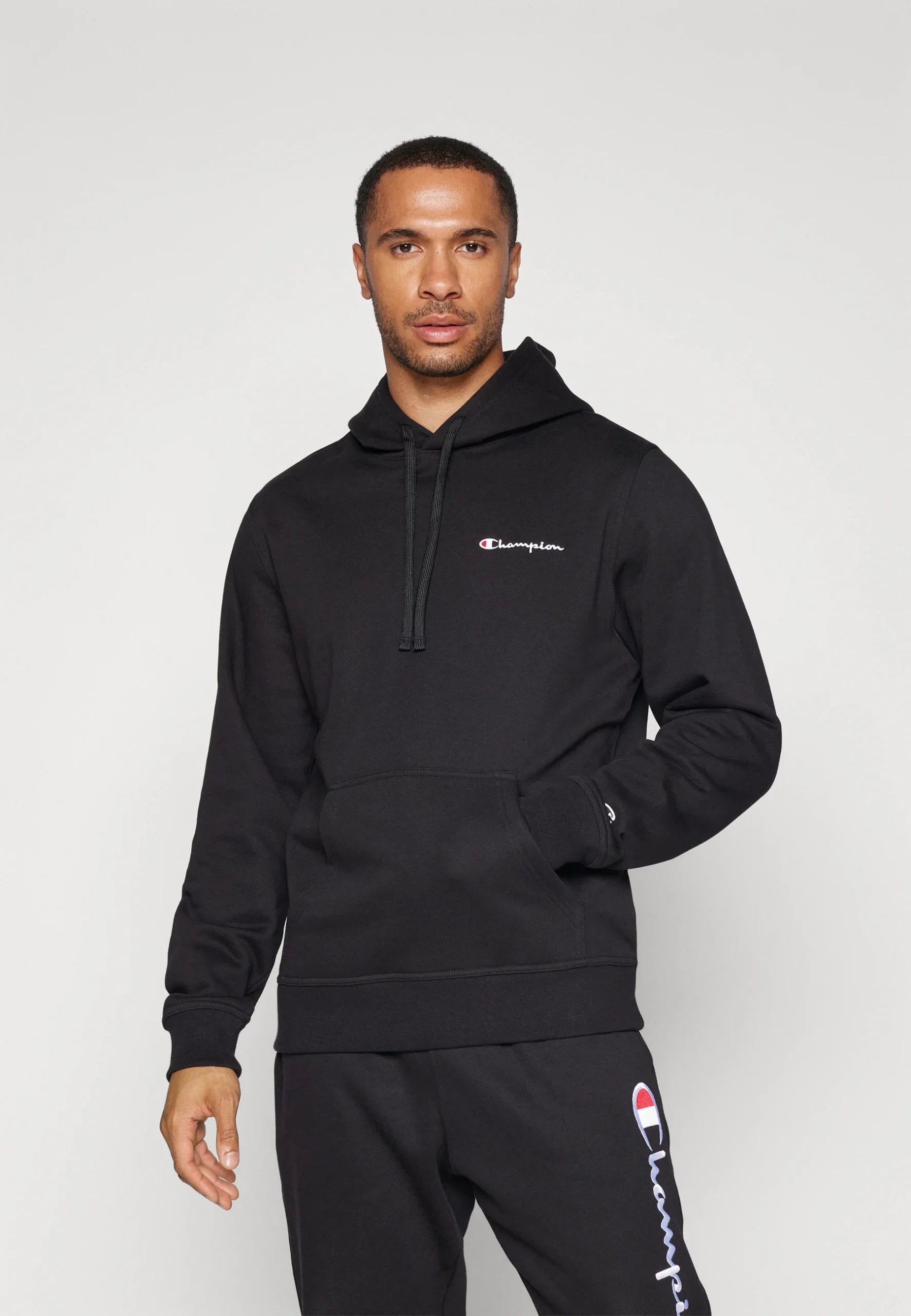 CHMPN Basic Logo Hoodie - Siyah