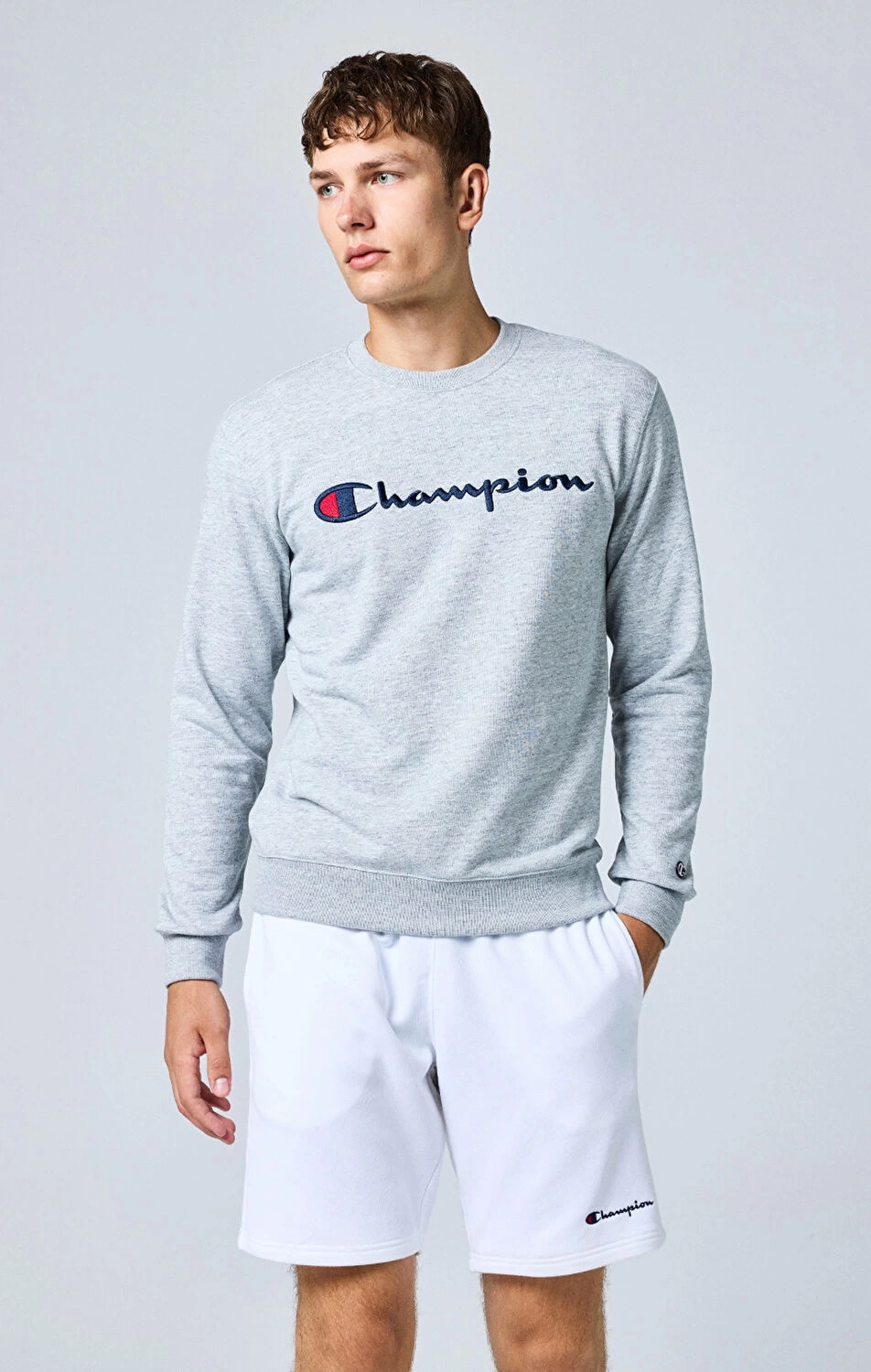 CHMPN Crewneck Sweatshirt- Gri