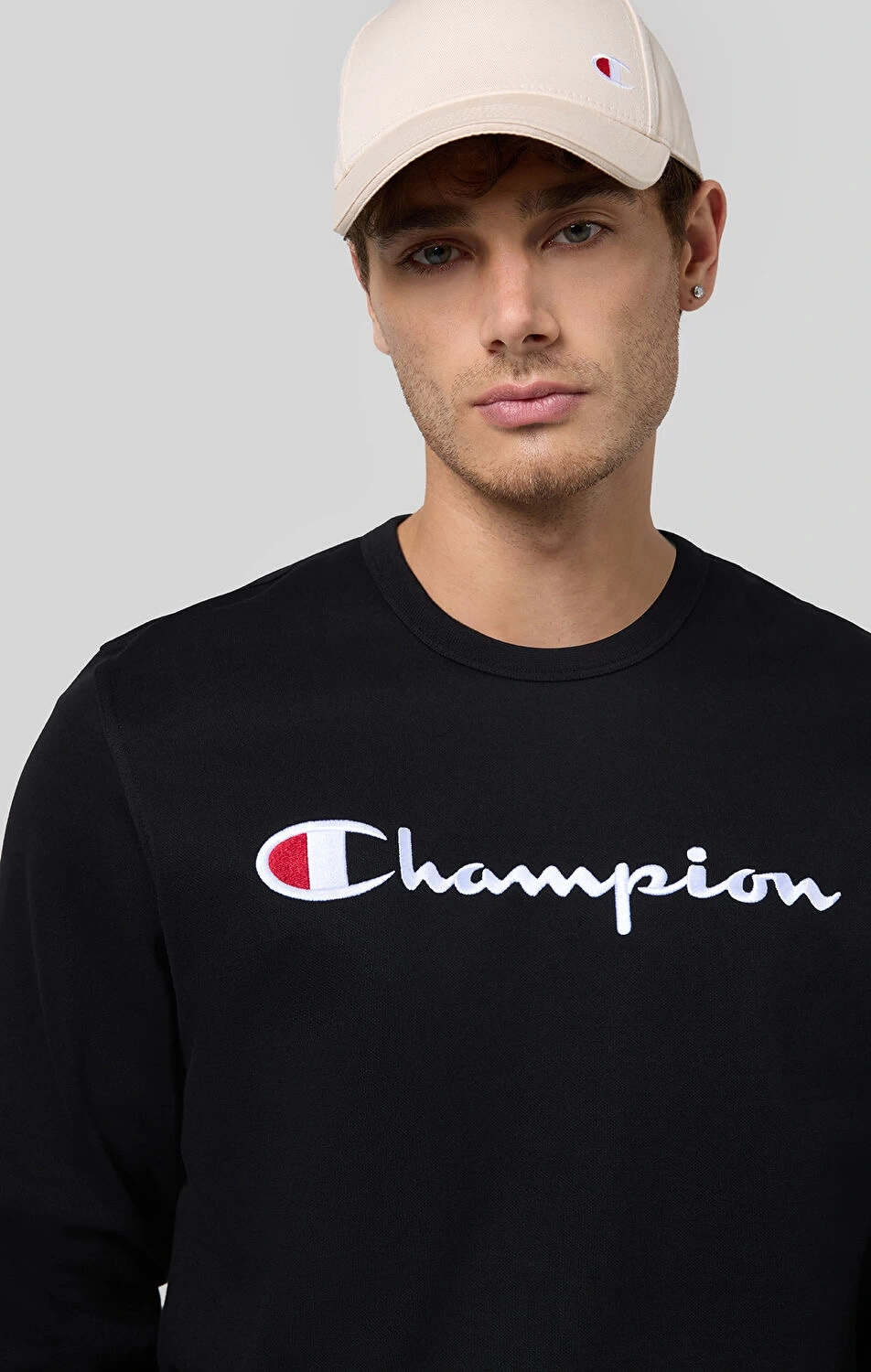 CHMPN Crewneck Sweatshirt- Siyah
