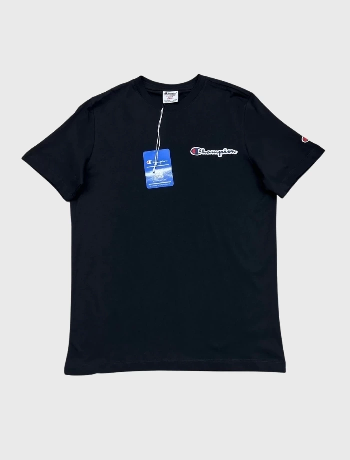 CHMPN İşleme Logo T-shirt – Siyah