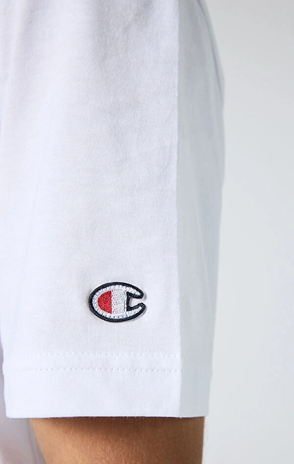 CHMPN Printed Logo T-shirt – Beyaz