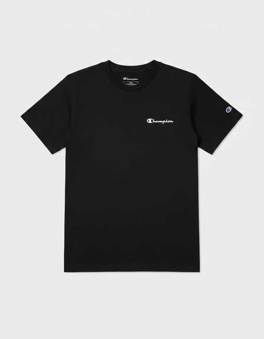 CHMPN Printed Logo T-shirt – Siyah