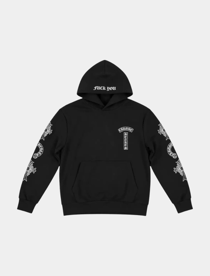 Chrome Hearts Kapüşonlu Hoodie – Siyah