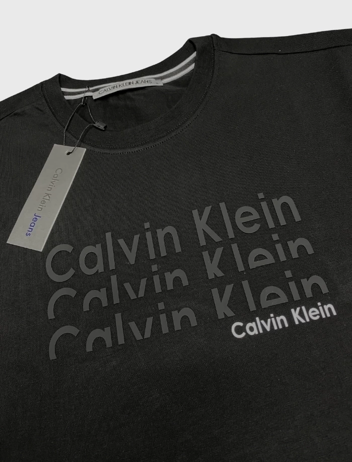 CK Half Letter T-shirt - Siyah