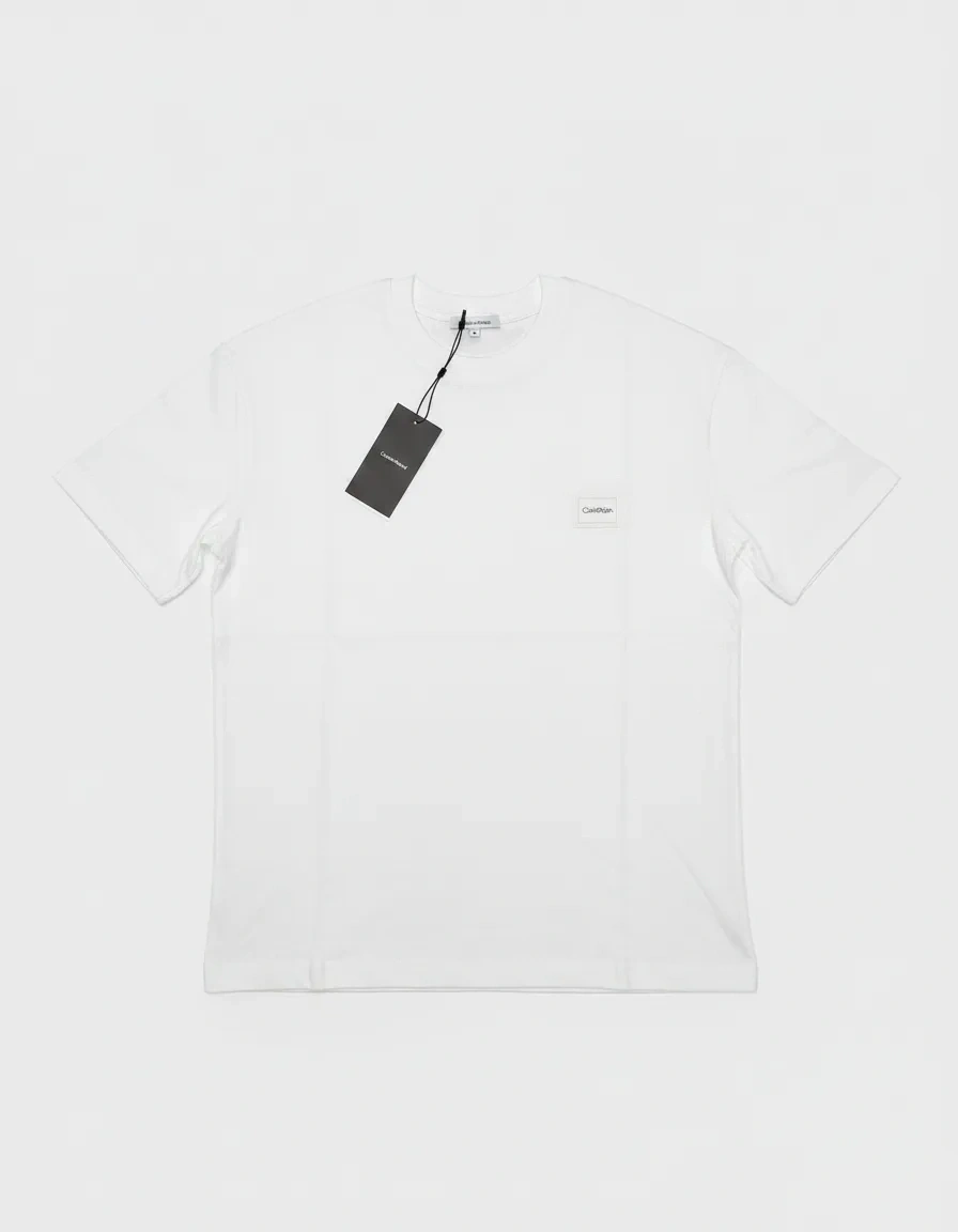 CK Badge Logo T-shirt - Beyaz