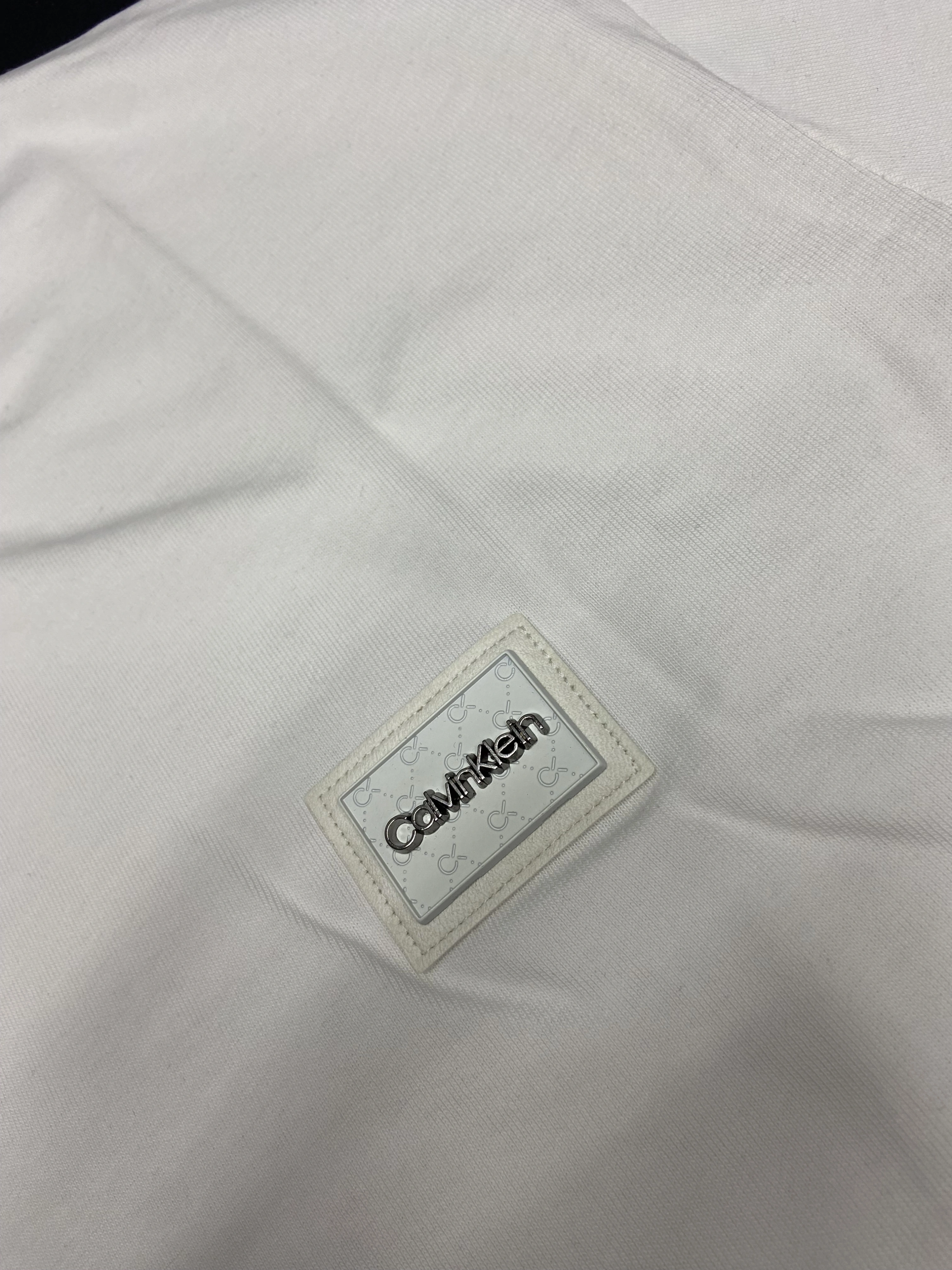 CK Badge Logo T-shirt - Beyaz
