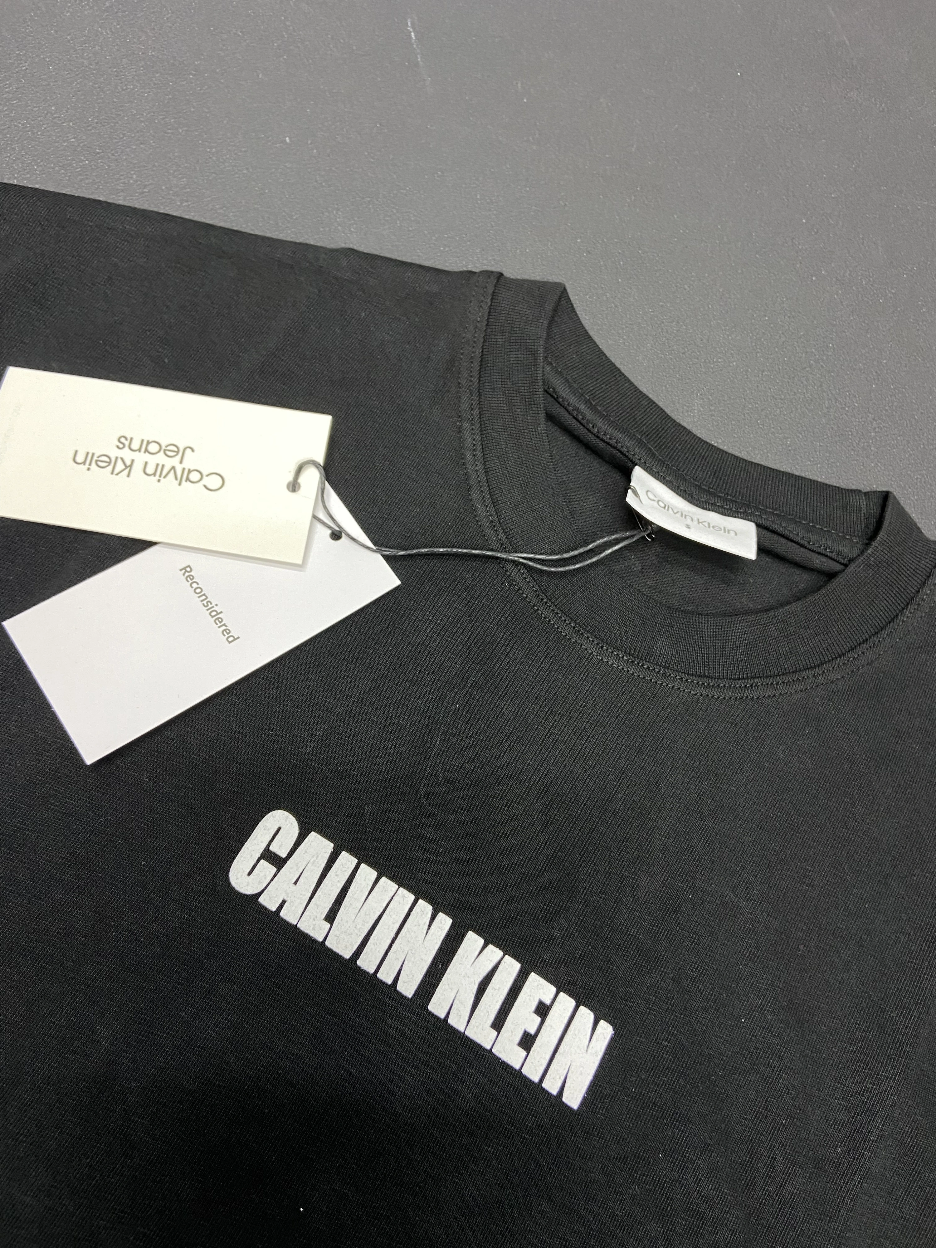CK Wordmark Logo T-shirt - Siyah