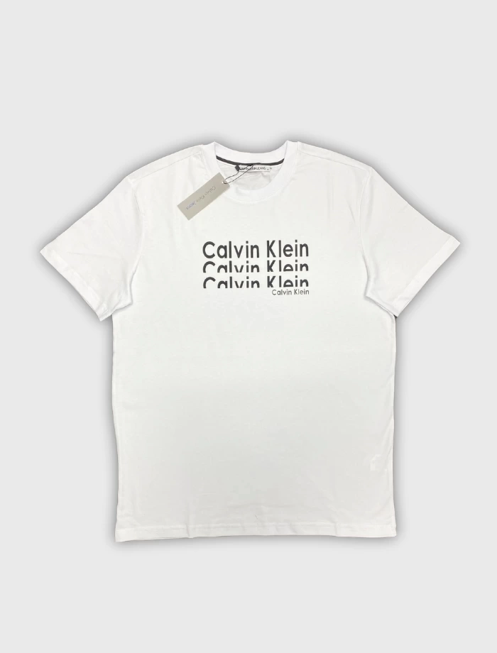 CK Half Letter T-shirt - Beyaz