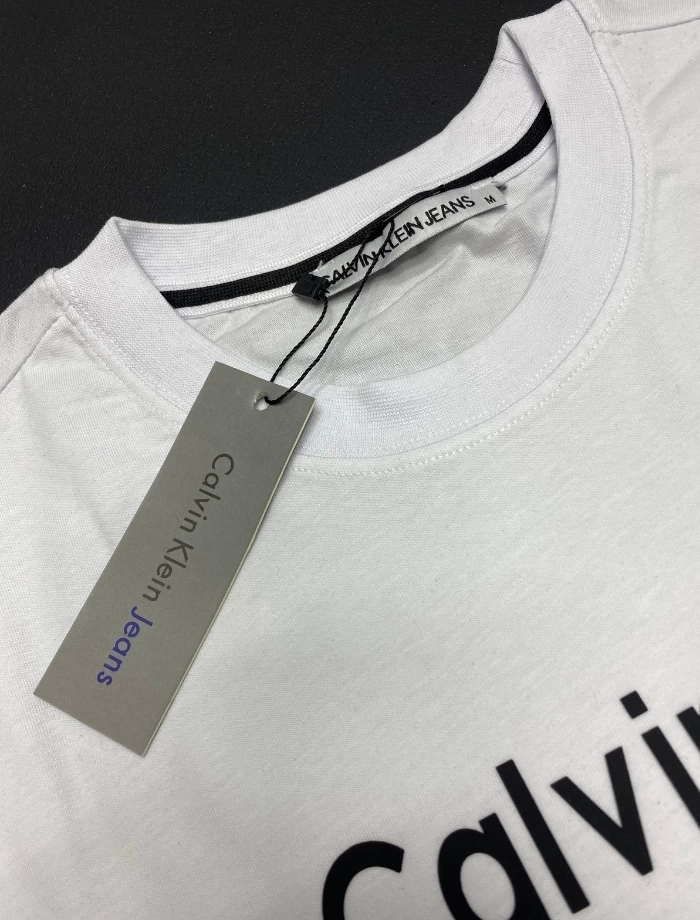 CK Half Letter T-shirt - Beyaz