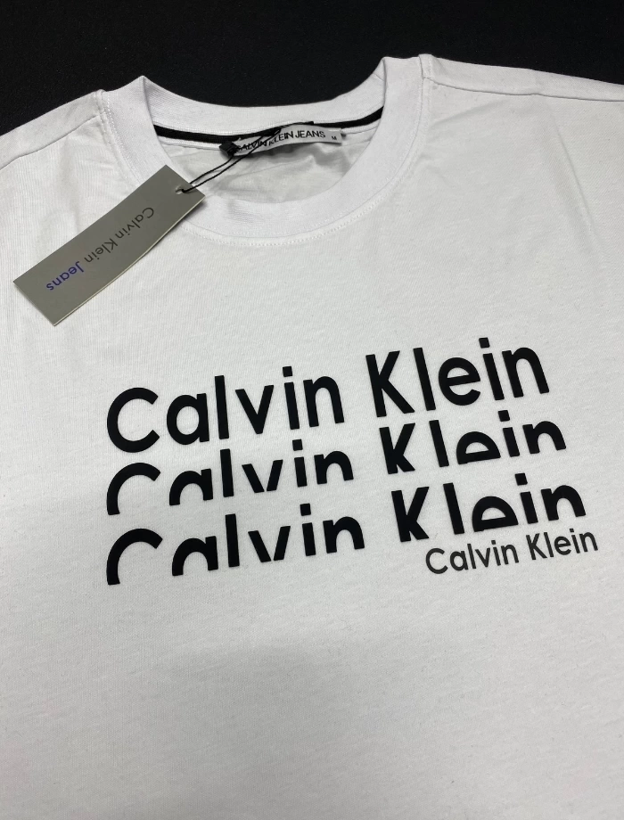 CK Half Letter T-shirt - Beyaz