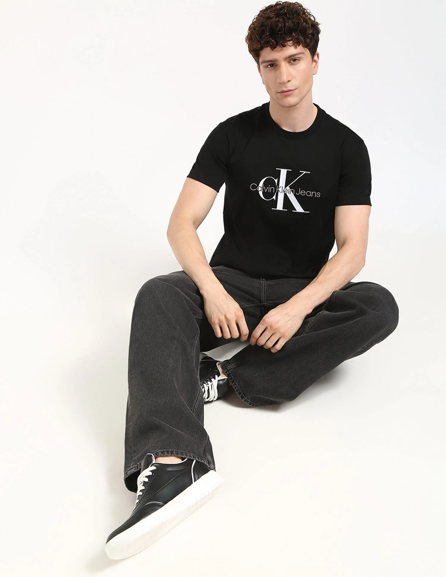 CK Mono Logo T-shirt - Siyah