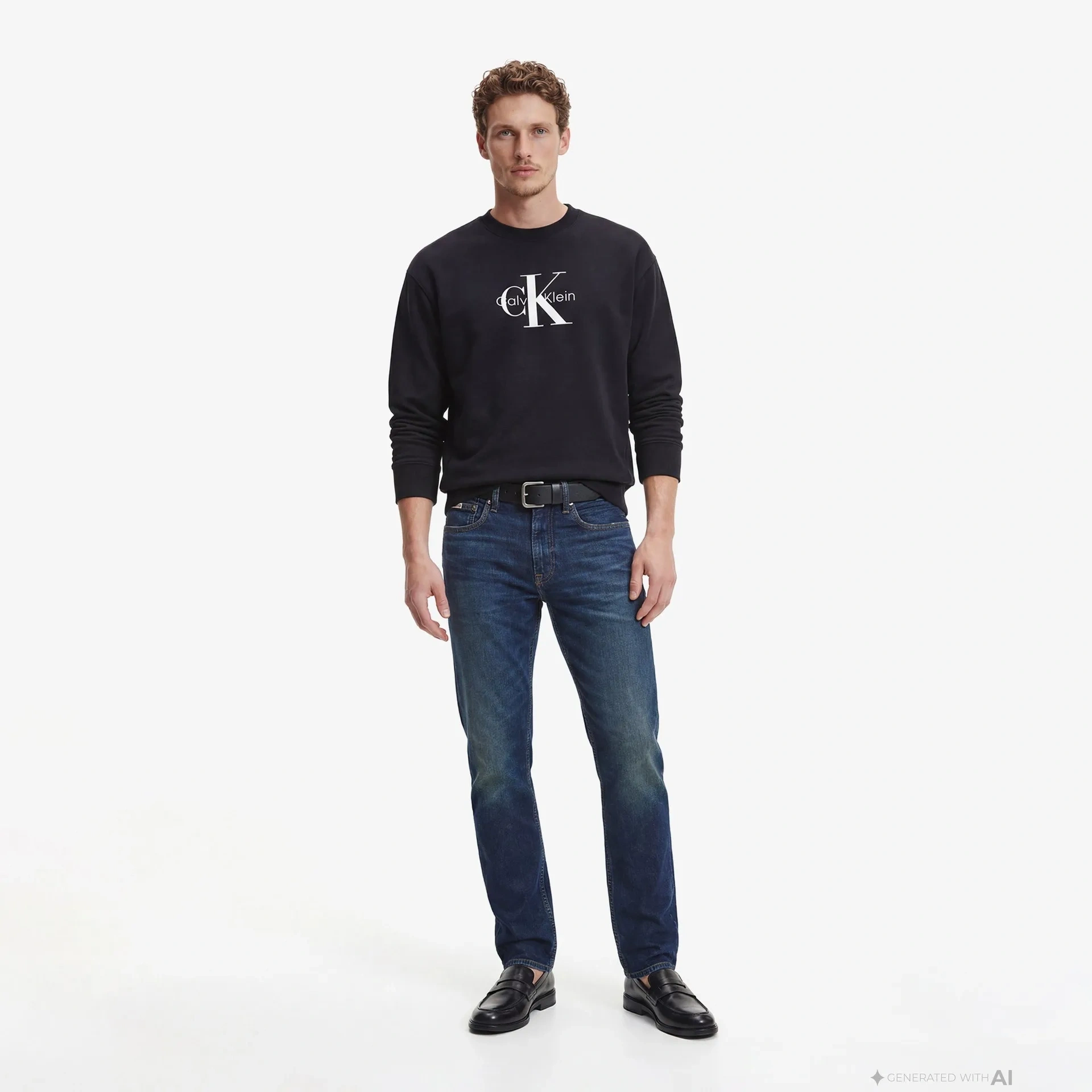 CK Monologo Sweatshirt - Siyah