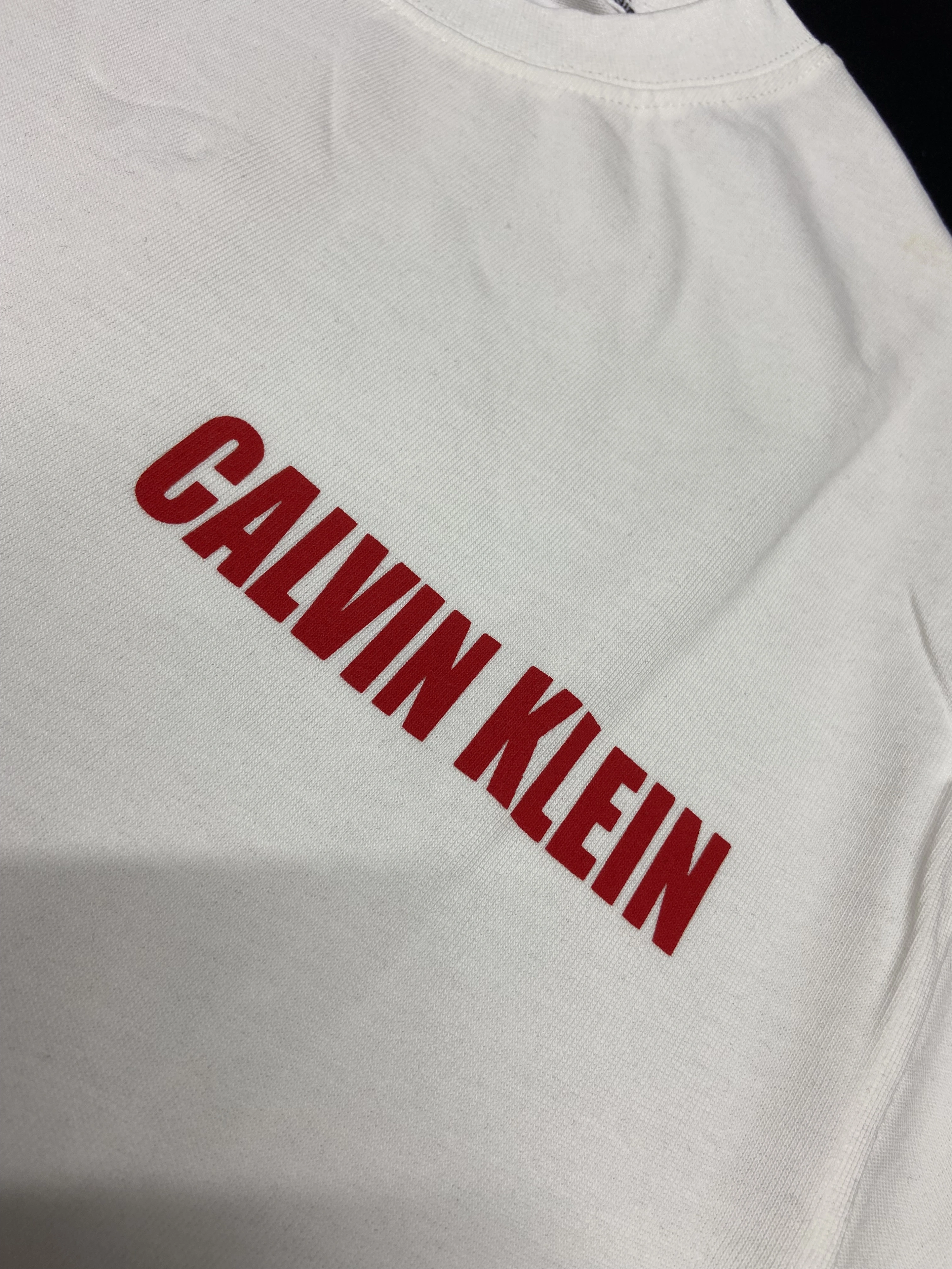CK Red Logo T-shirt - Beyaz