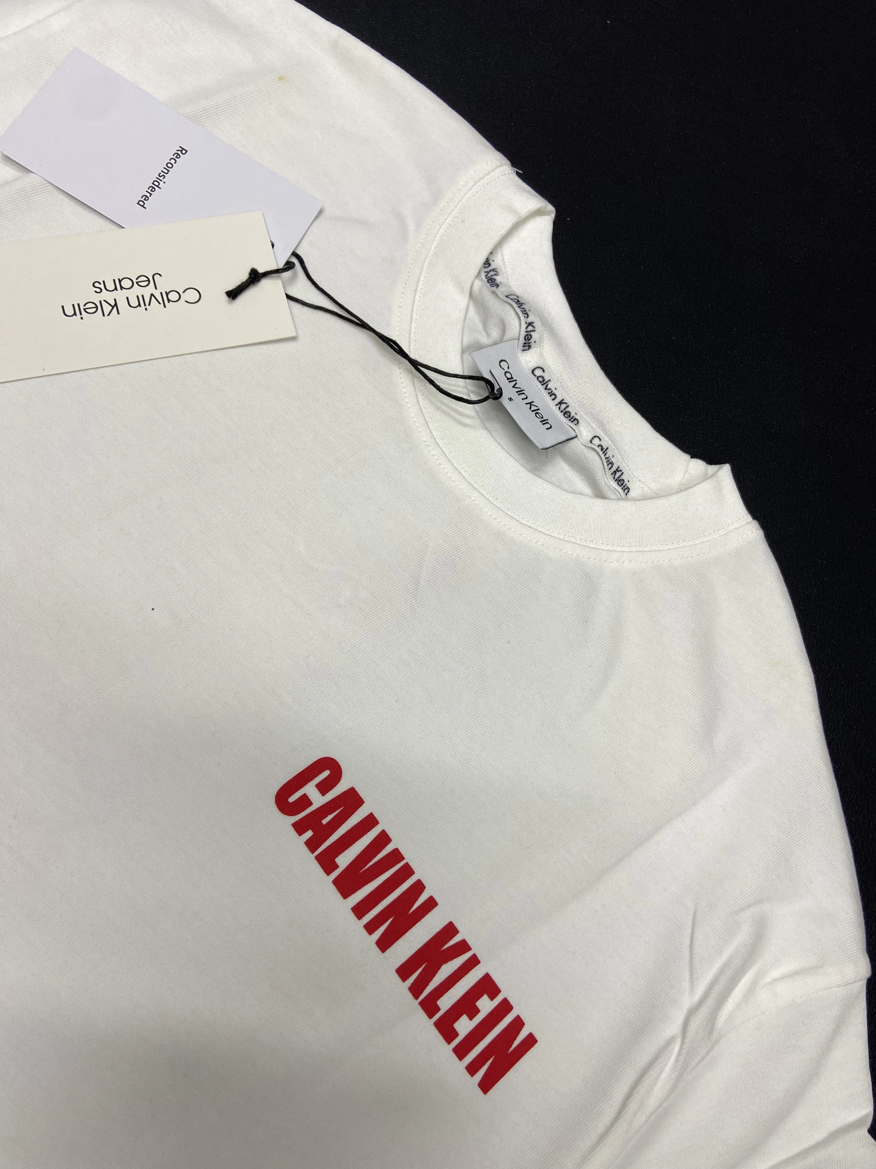 CK Red Logo T-shirt - Beyaz