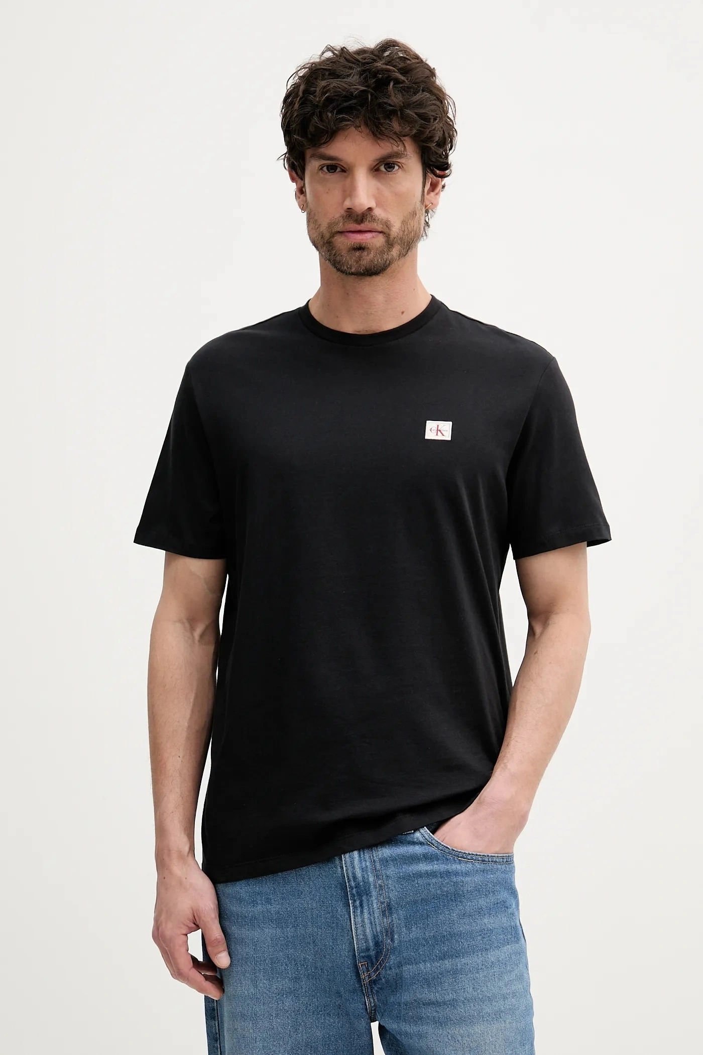 CK Square Logo T-shirt - Siyah