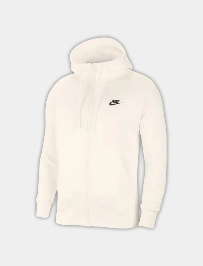 Club Fleece Full-zip Hoodie – Ekru