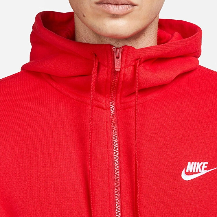 Club Fleece Full-zip Hoodie – Kırmızı