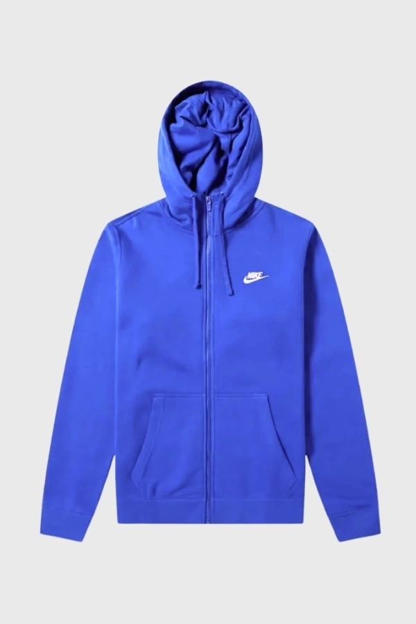 Club Fleece Full-zip Hoodie – İndigo