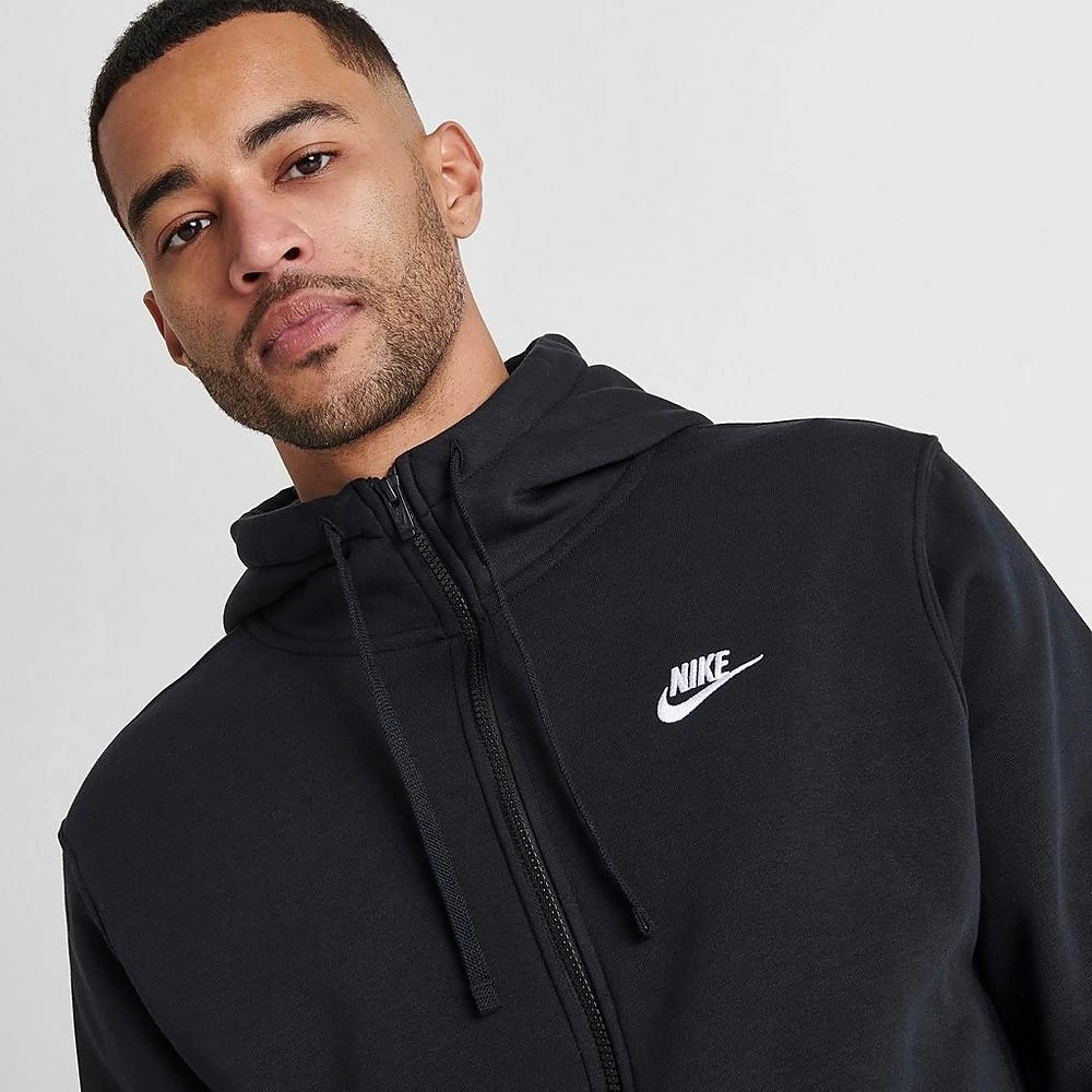 Club Fleece Full-zip Hoodie – Siyah