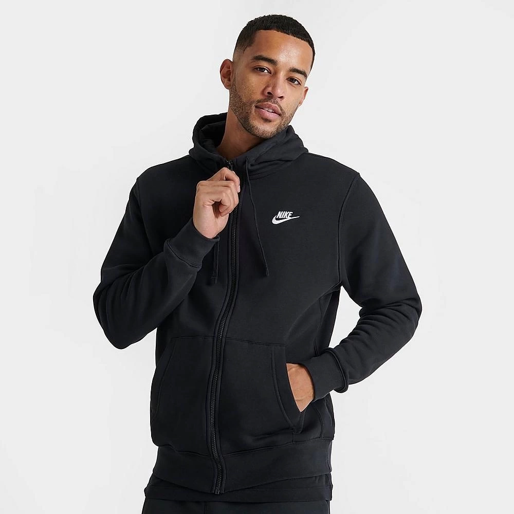 Club Fleece Full-zip Hoodie – Siyah