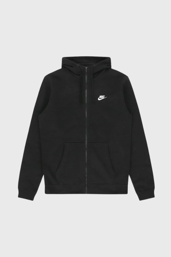 Club Fleece Full-zip Hoodie – Siyah