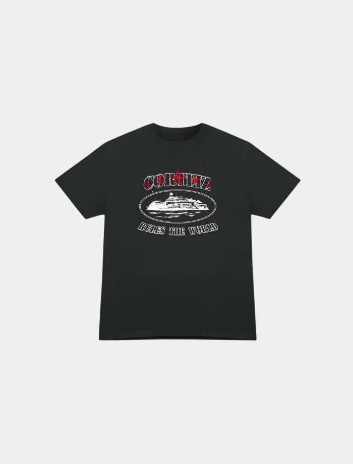 Corteiz Rules The World T-shirt – Siyah