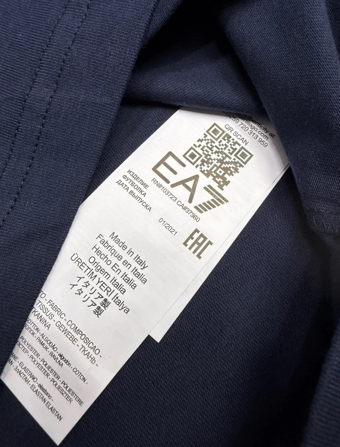 EA7 Golden Socket T-shirt - Lacivert