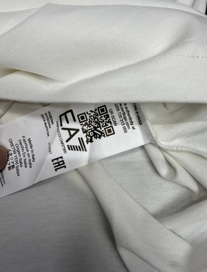 EA7 Golden Socket T-shirt - Beyaz