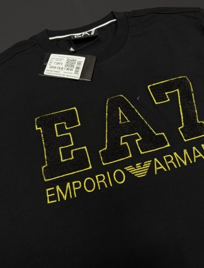 EA7 Golden Socket T-shirt - Siyah
