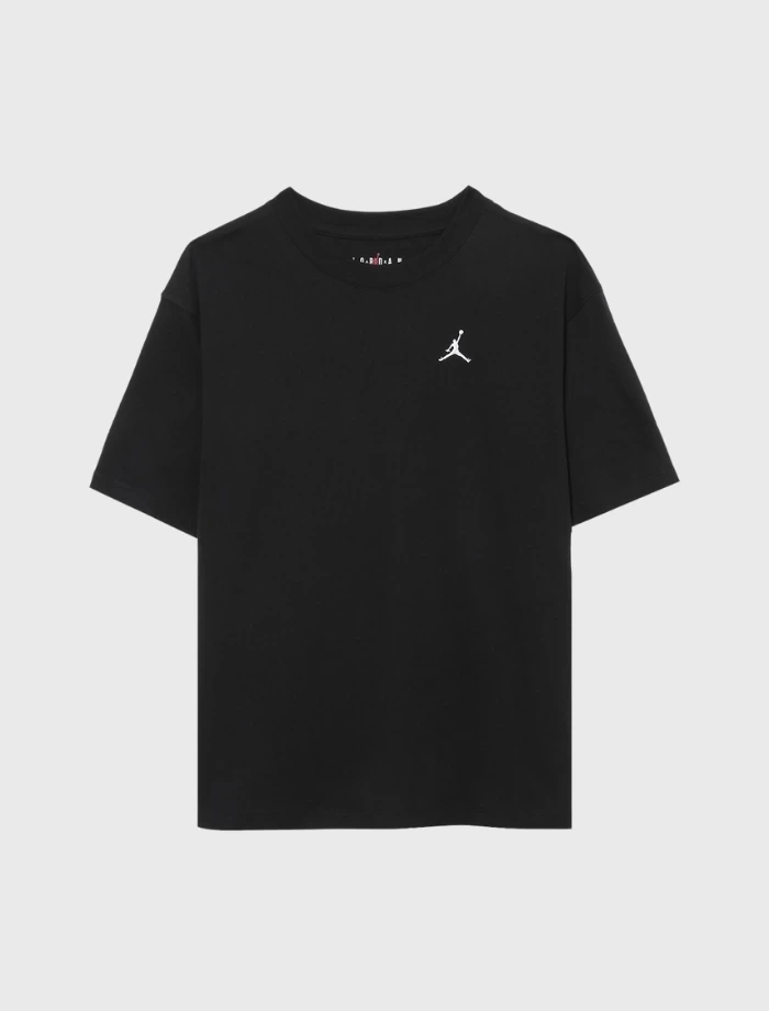 JRDN Basic İşleme Logo T-shirt - Siyah
