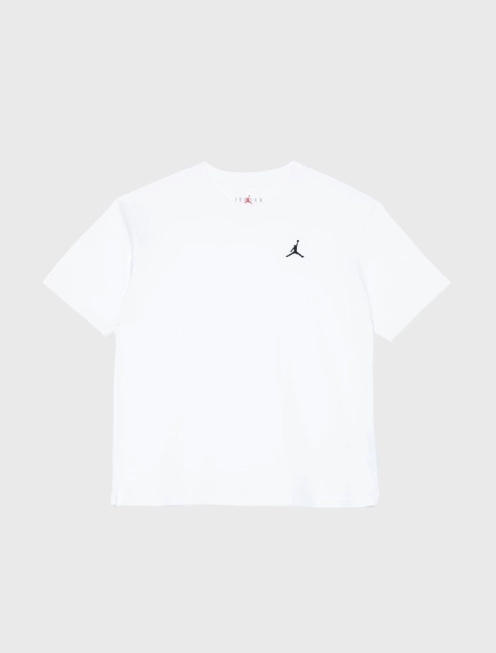 JRDN Basic İşleme Logo T-shirt - Beyaz