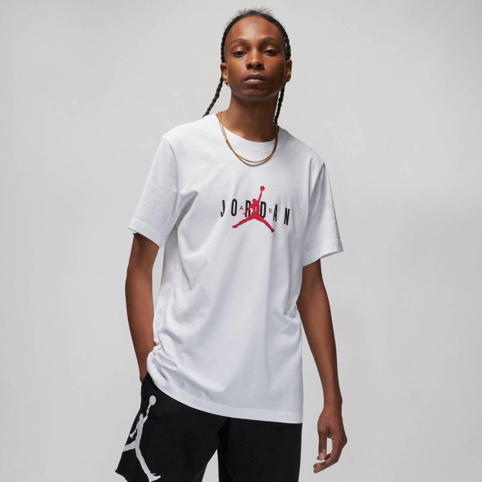 JRDN Essential Brand T-shirt – Beyaz