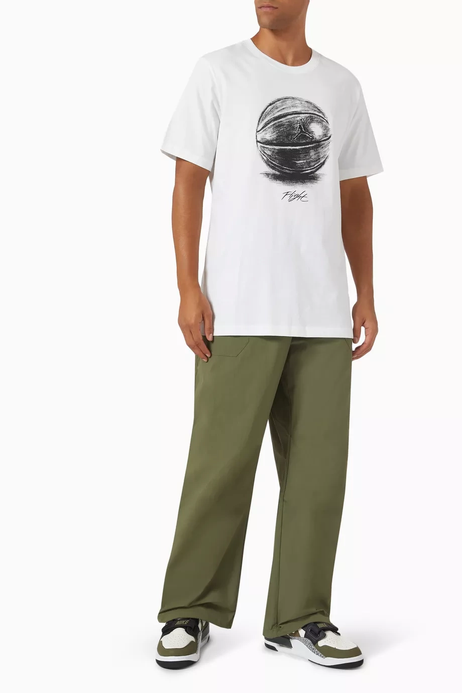 JRDN Flight Ball T-shirt - Beyaz